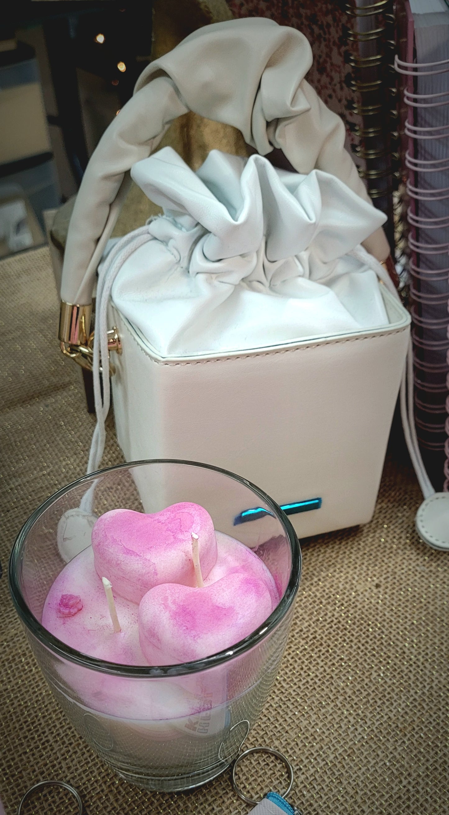 The Signature candle & bag