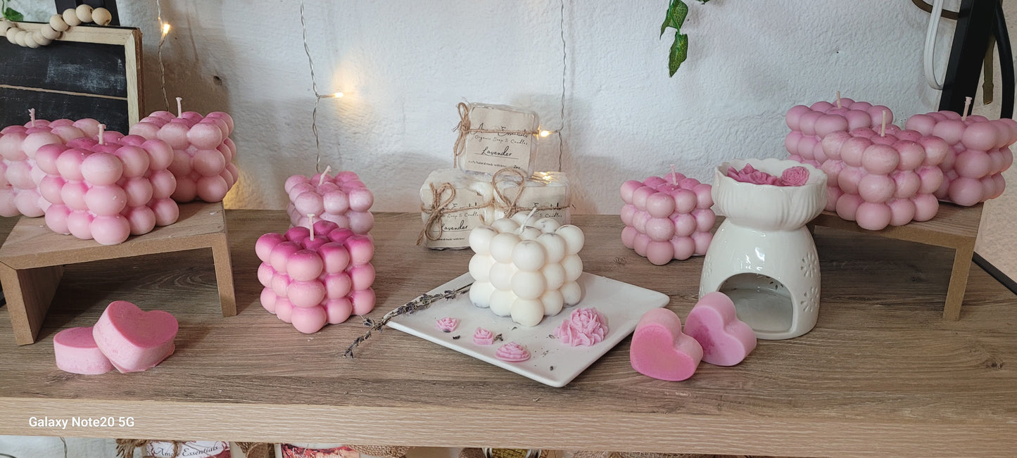 Unique Bubbles Soy Wax Candles