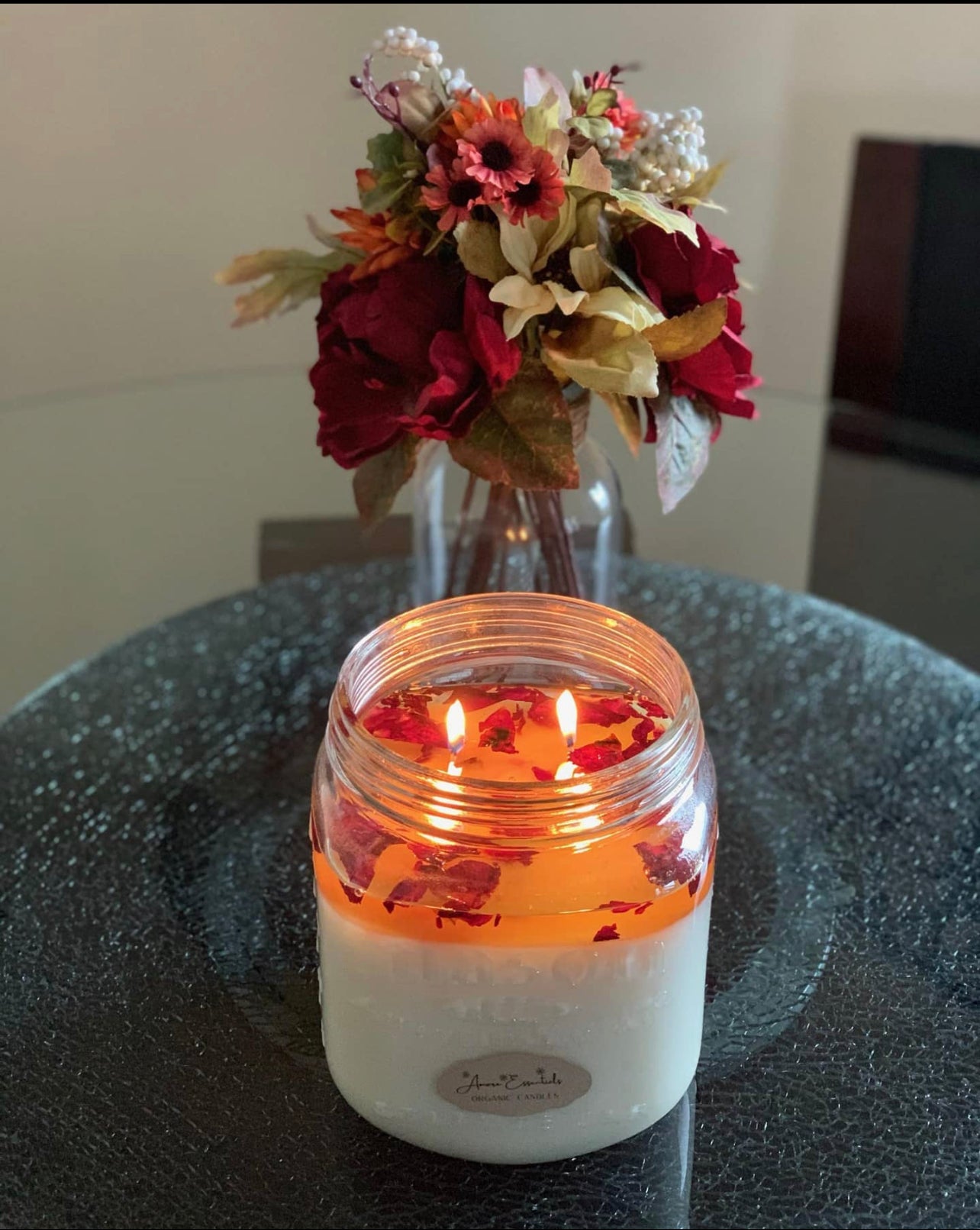 The Home Candle Medium Rose