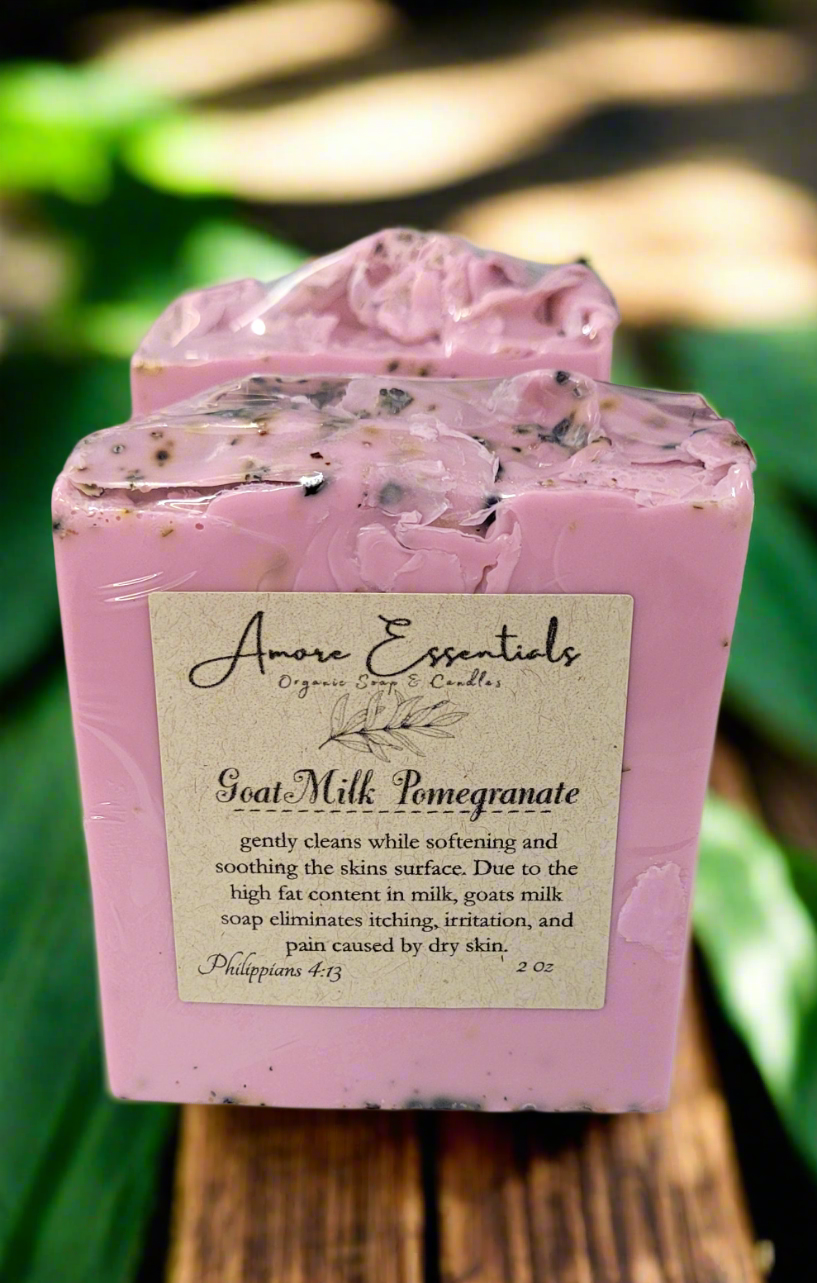 Pomegranate & Rasberry Goat milk soap