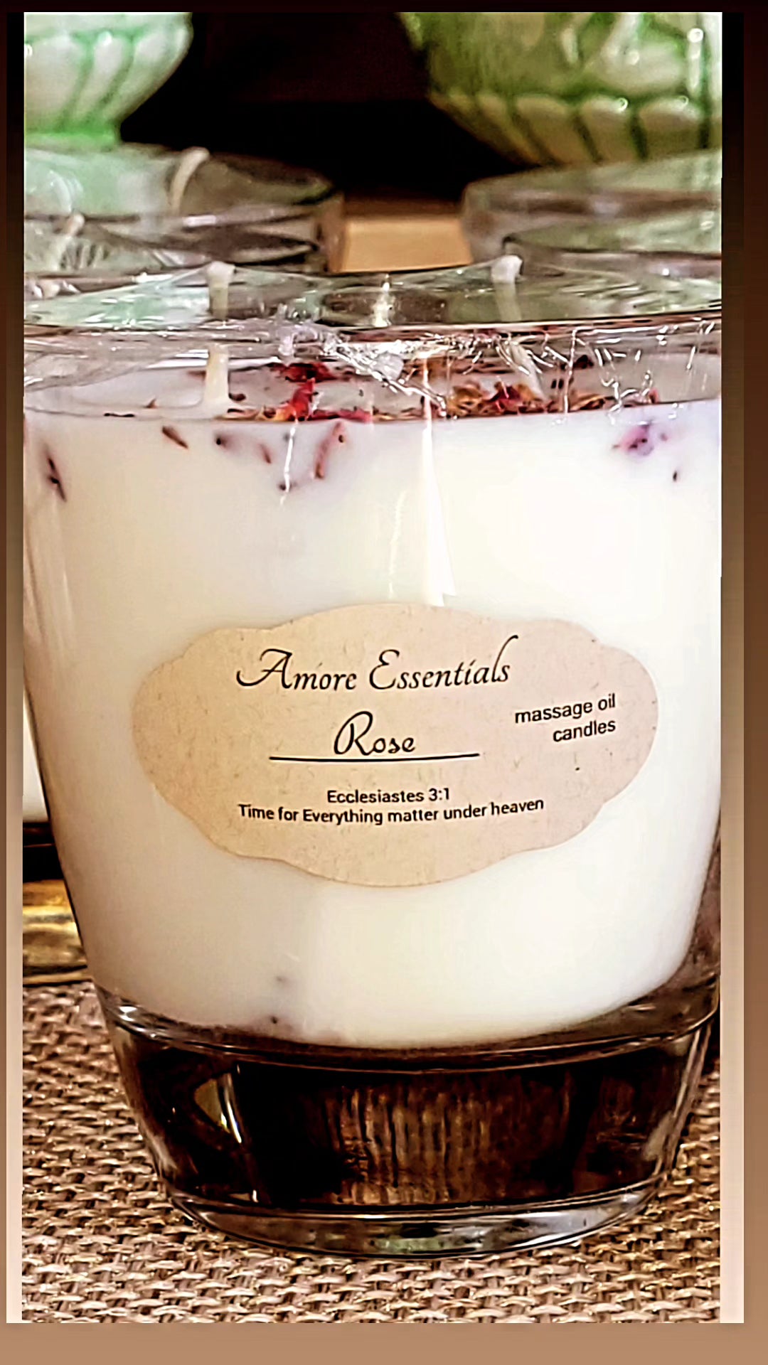 The Home Candle Medium Rose