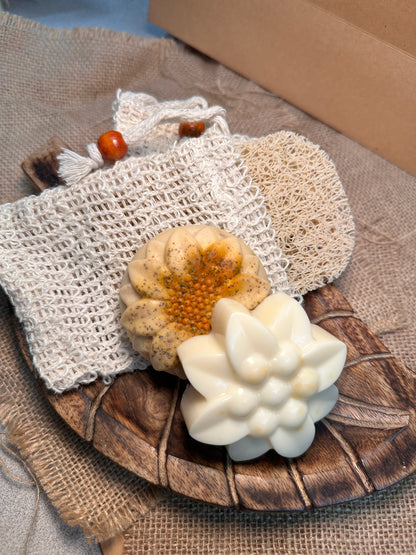 Jabón Colección Spring Joy Forma Girasol y Flor