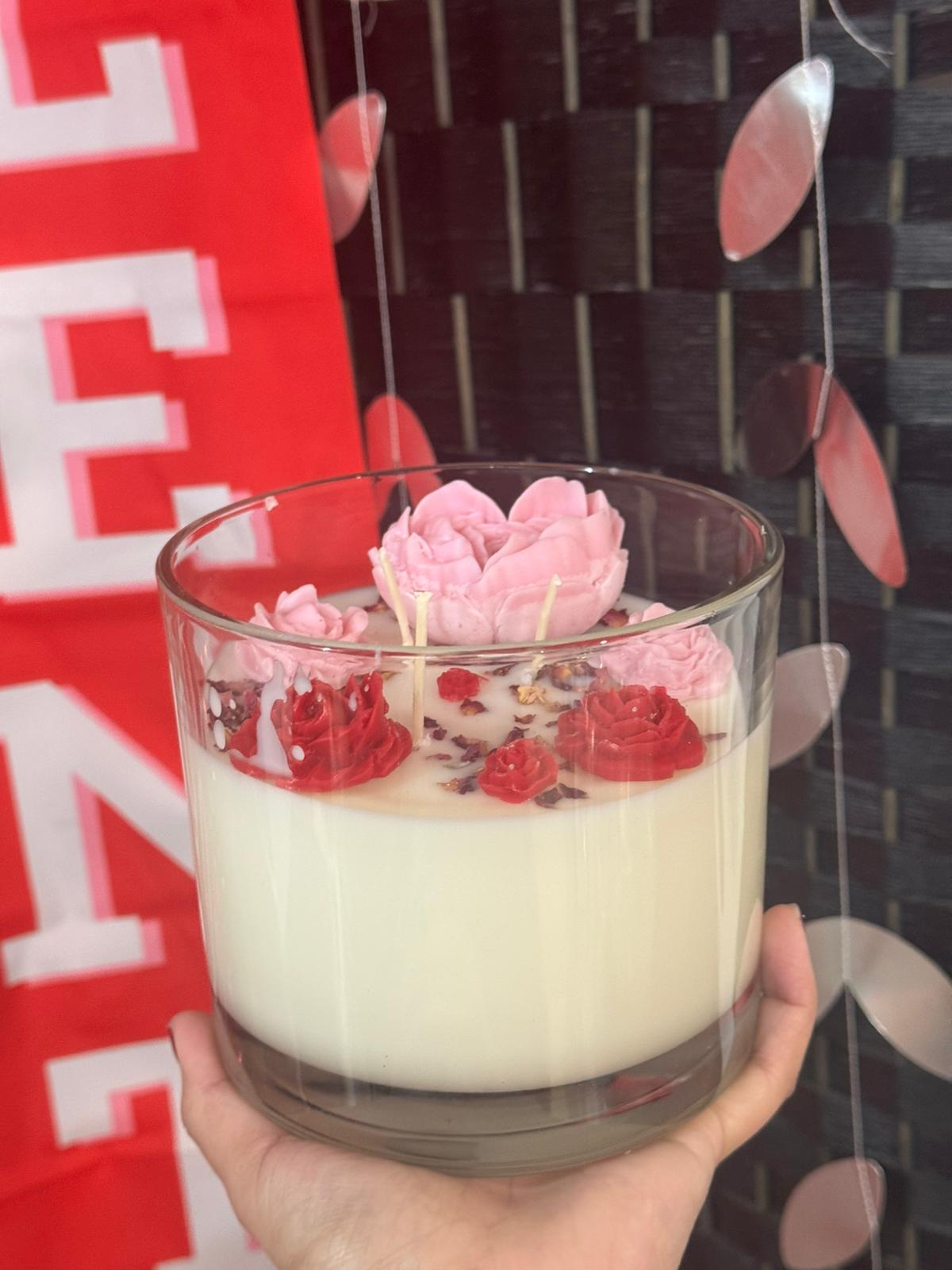 The Home Candle Medium Rose