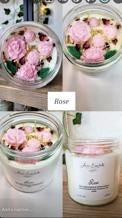 The Home Candle Medium Rose